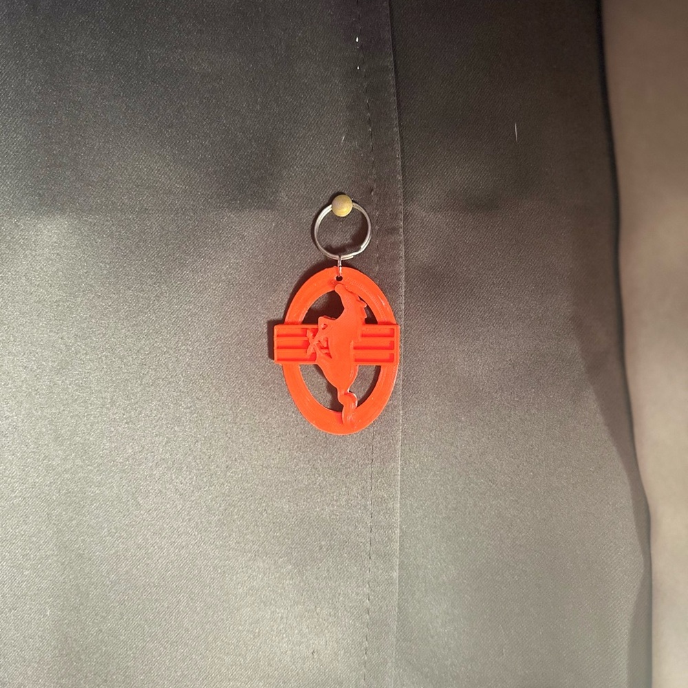 Red mustang Keychain